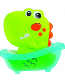 DINO FAIT DES BULLES DANS LE BAIN