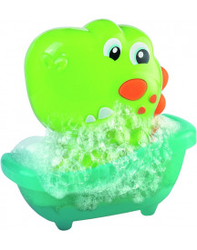 DINO FAIT DES BULLES DANS LE BAIN