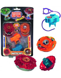 BLISTER 2 TOUPIES + LANCEUR DRACCO SPIN