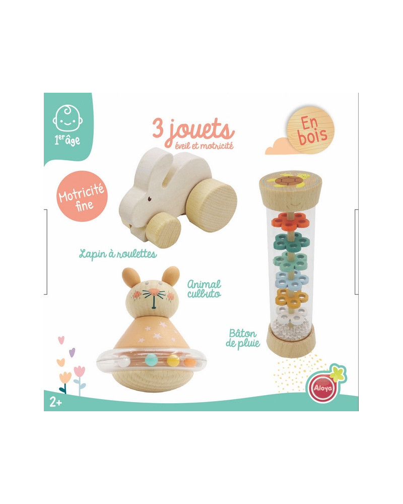 LE COFFRET 3 JOUETS DE MON BEBE