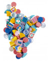 TUILES DE DECORATION DOTS - SERIE 2