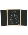 TABLEAU TRYPTIQUE BOIS/FEUTRE 82X56