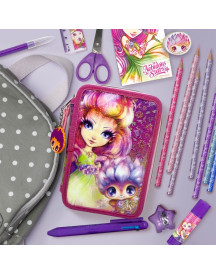 TROUSSE DE CRAYONS A 3 COMP. PETULIA