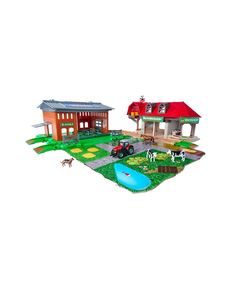 FERME 2 BATIMENTS + VEH. + ANIMAUX