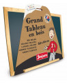 GRAND TABLEAU NOIR MURAL 88X66 CM