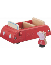 PEPPA PIG BOIS VOITURE ROUGE BOIS