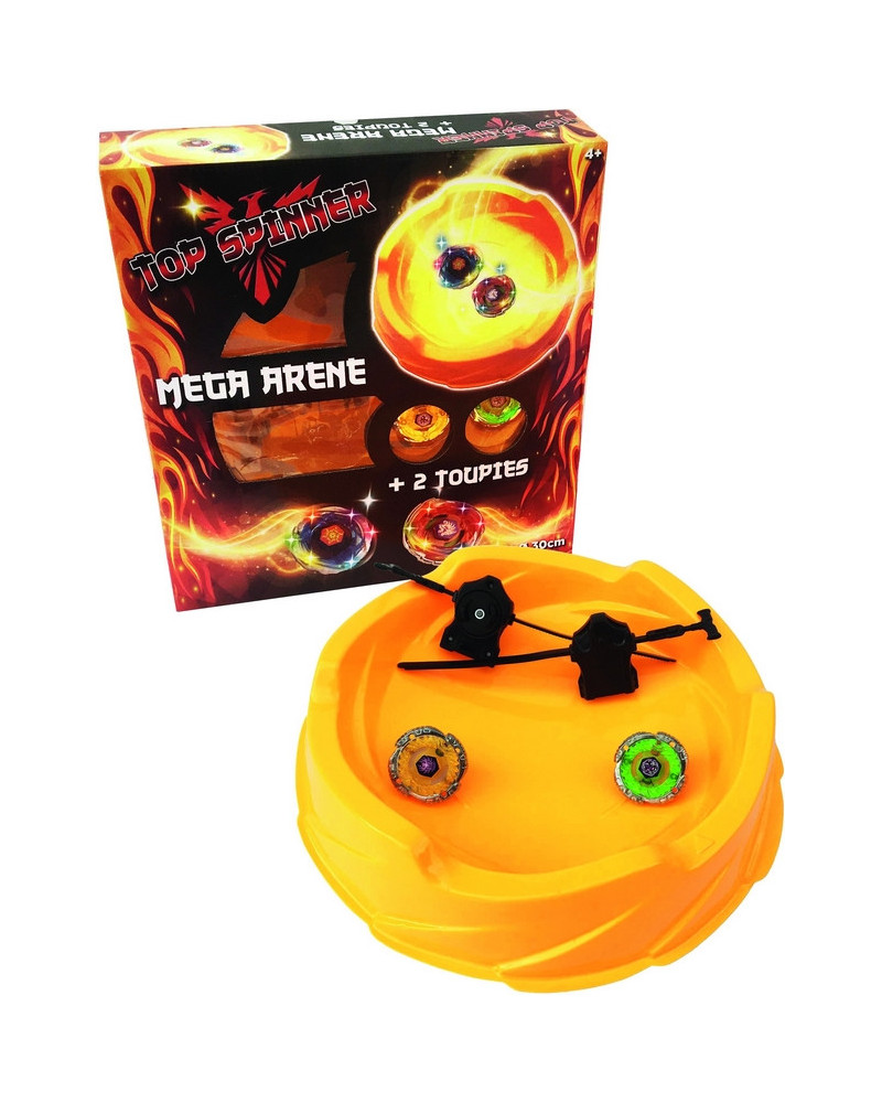 ARENE 30CM + 2 TOUPIES BATAILLEUSES LUM