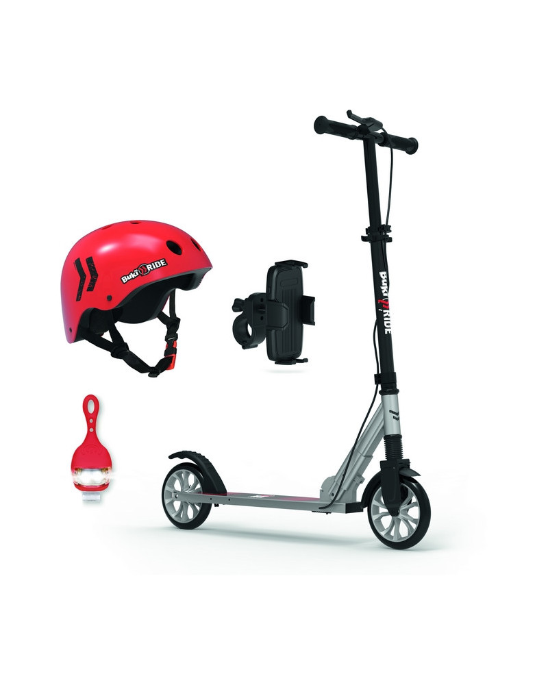 SCOOTER ALU ROUES 180MM+CASQUE+SUPPORT