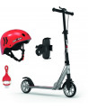 SCOOTER ALU ROUES 180MM+CASQUE+SUPPORT