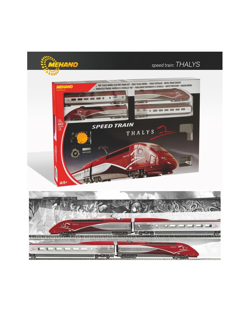 TRAIN THALYS LOCO + 2 WAGONS