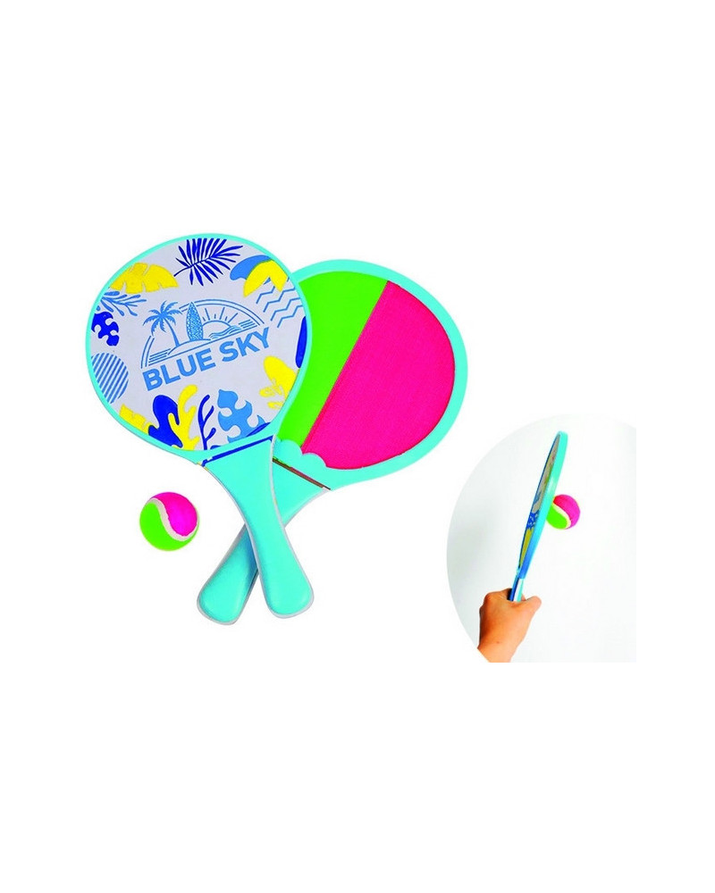 FILET 2 RAQUETTES BEACH BALL/SCRATCH