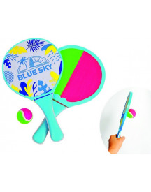 FILET 2 RAQUETTES BEACH BALL/SCRATCH