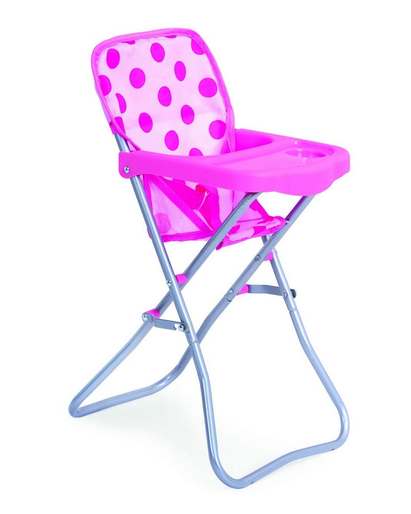 CHAISE HAUTE 843 A POIS ROSE
