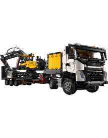 CAMION VOLVO FMX ET PELLETEUSE ELE EC320