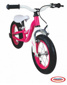 DRAISIENNE ROSE ROUES GONFLABLES 1 FREIN