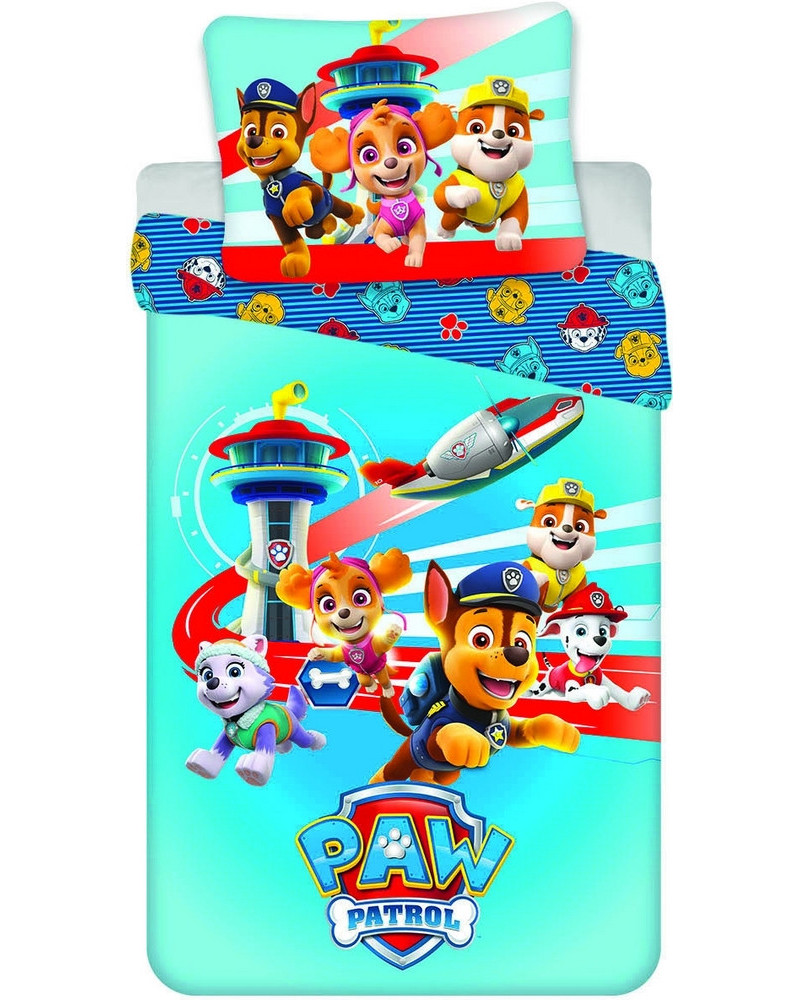 HOUSSE COUETTE POLYCOTON PAW PATROL BLEU