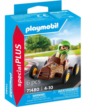 ENFANT AVEC VOITURE DE KARTING