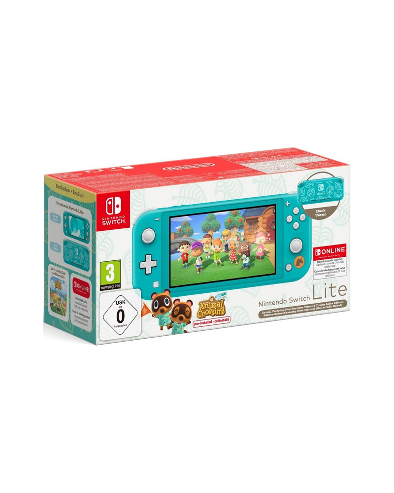SWITCH CONSOLE LITE TURQUOISE+ACNH+12 M.