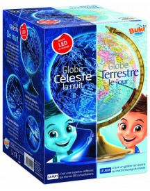 GLOBE TERRESTRE DE JOUR ET DE NUIT