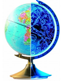 GLOBE TERRESTRE DE JOUR ET DE NUIT