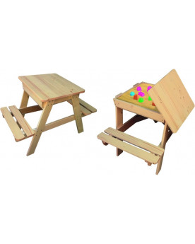 TABLE PIQUE NIQUE BOIS 2 EN...