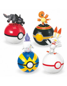4 POKEMON 4 BOULES ET 4 PERS.