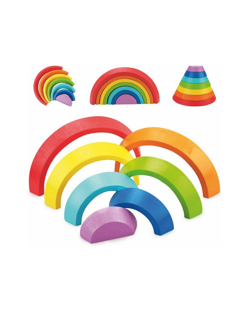 ARC EN CIEL 10 FORMES 30 CM