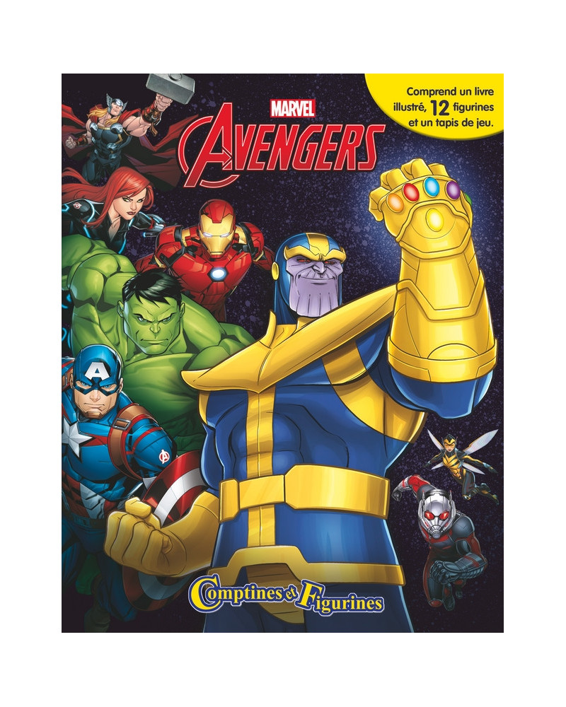 COFFRET COMPTINES ET FIGURINES AVENGERS2