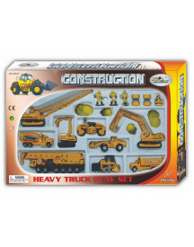 1/64 SET DE CONSTRUCTION 9 VEH.+ ACC.