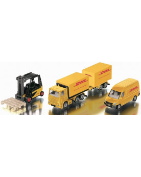 BOITE DHL 1/72 4 VEHICULES