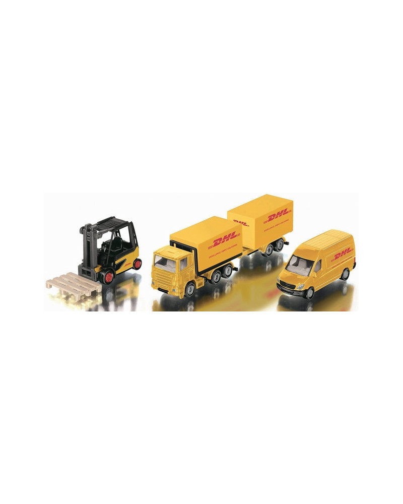 BOITE DHL 1/72 4 VEHICULES