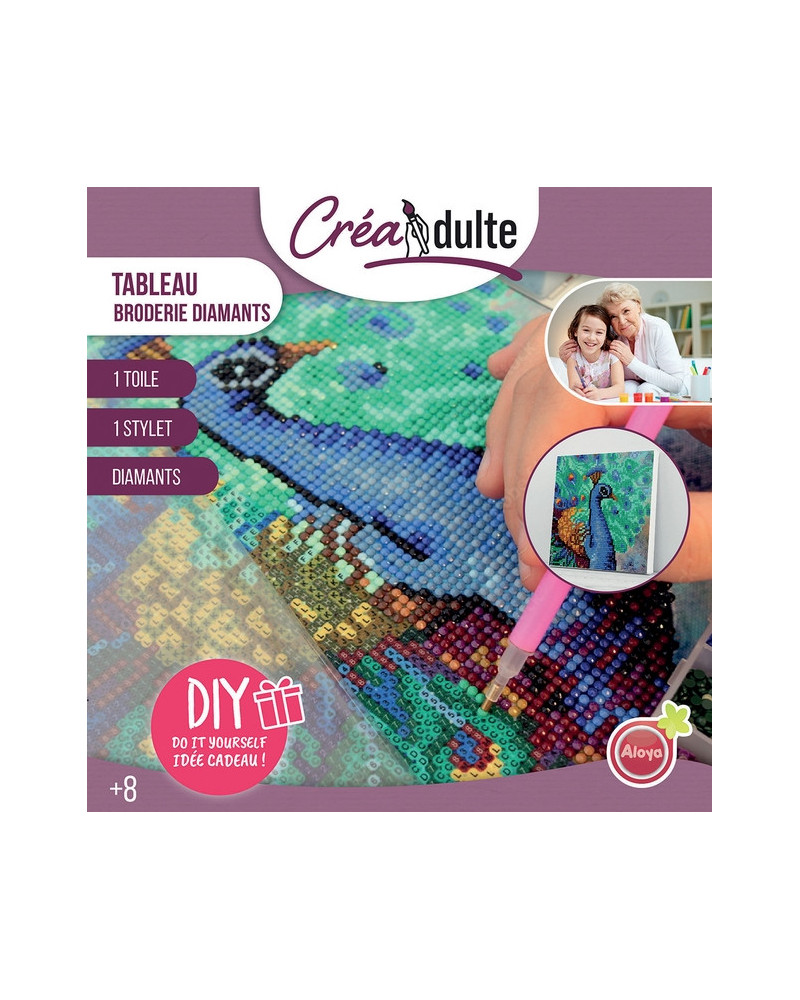 CREADULT TABLEAU BRODERIE DIAMANTS