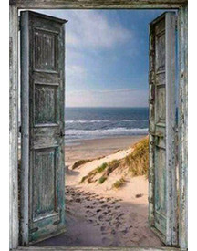 BRODERIE DIAMANT 40X50 PORTE OUVERTE SUR