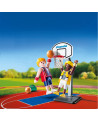 JOUEURS DE BASKET BALL AVEC PANIER