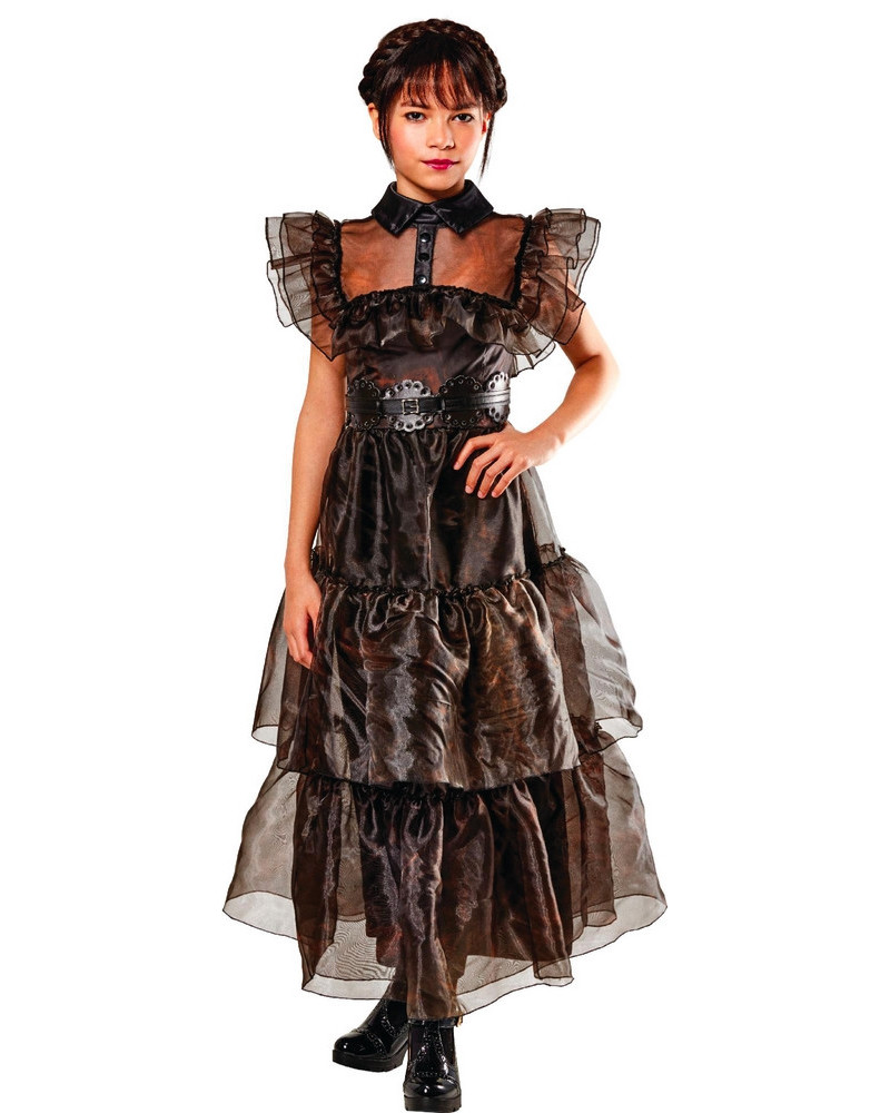 ROBE DE BAL LUXE MERCREDI ADDAMS 9/10ANS