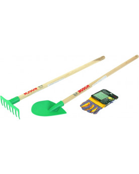 BOSCH SET PELLE/RATEAU + GANTS