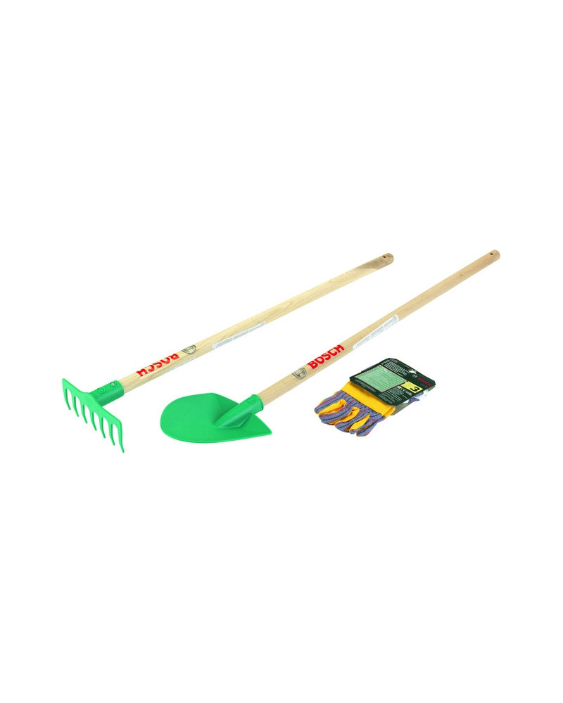BOSCH SET PELLE/RATEAU + GANTS