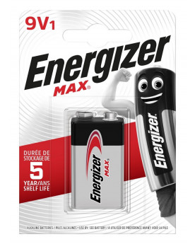 1 PILE ENERGIZER 6LR61 MAX...