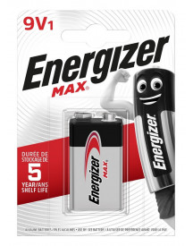1 PILE ENERGIZER 6LR61 MAX (9V)