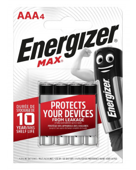 4 PILES ENERGIZER LR03 MAX...