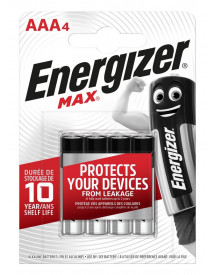 4 PILES ENERGIZER LR03 MAX (AAA/MIGNON)