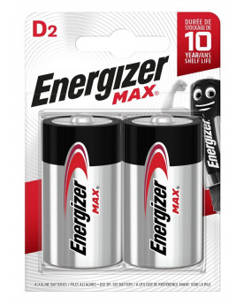 2 PILES ENERGIZER LR20 MAX (D)
