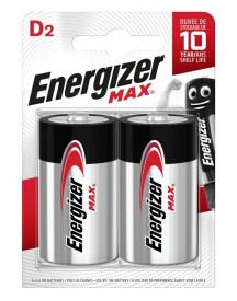 2 PILES ENERGIZER LR20 MAX (D)