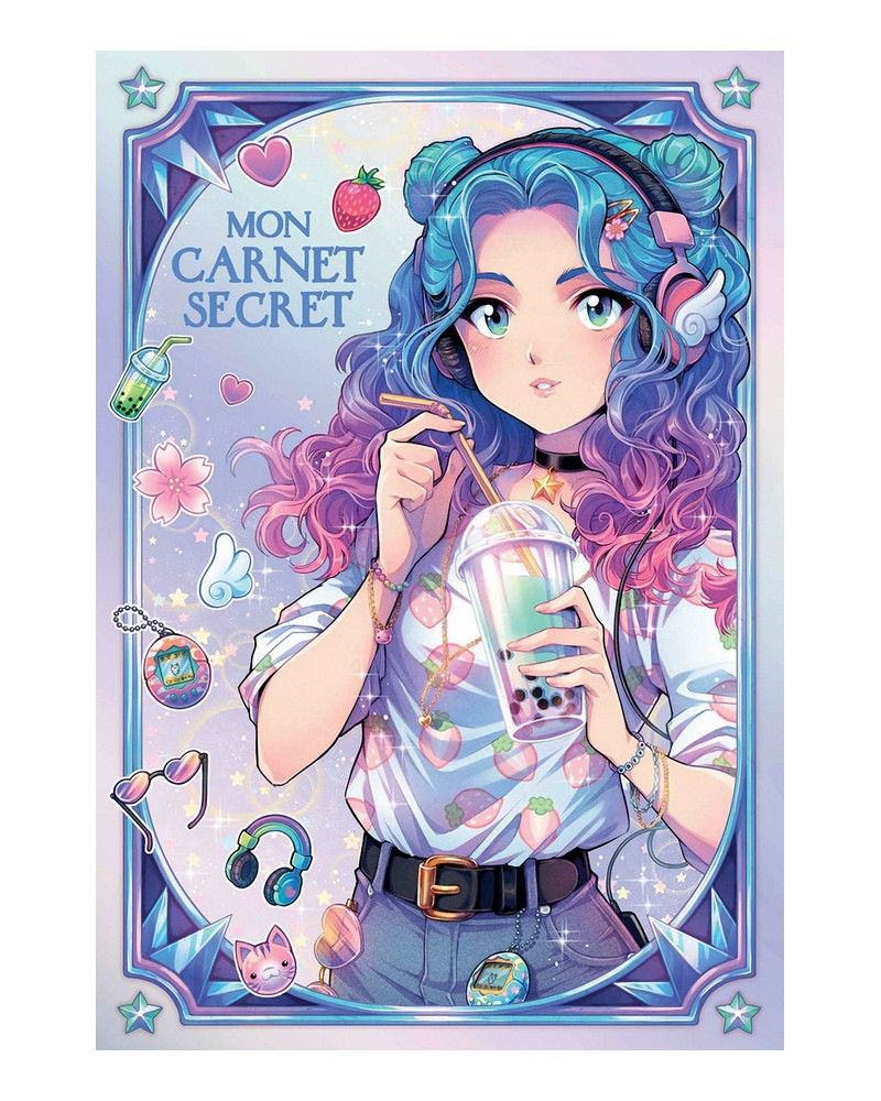 MON CARNET SECRET MANGA HOLOGRAPHIQUE
