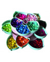 COFFRET 15 COMPARTIMENT 1000 PERLES BOIS