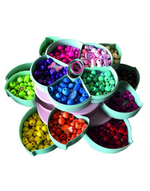 COFFRET 15 COMPARTIMENT 1000 PERLES BOIS
