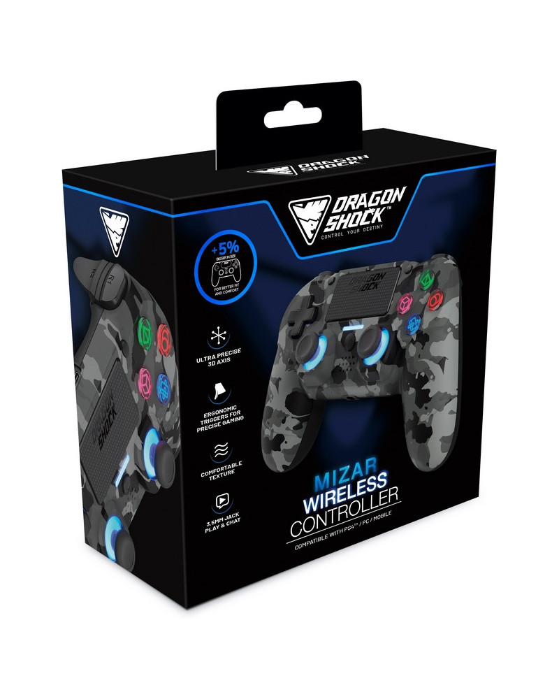 PL4 MANETTE SANS FIL DS MIZAR GRIS CAMO