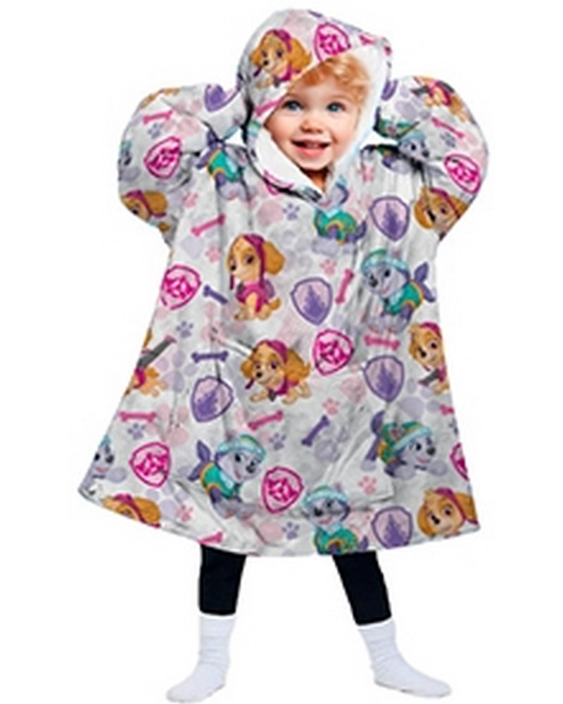 PONCHO TAILLE PAW PATROL ROSE