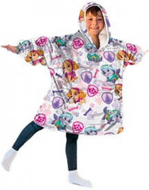 PONCHO TAILLE PAW PATROL ROSE