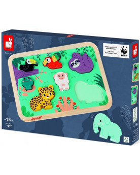 PUZZLE CHUNKY JUNGLE WWF
